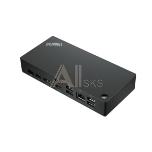 1854549 Lenovo [40AY0090EU] ThinkPad Universal USB-C Dock 2x DP 1.4, 1x HDMI 2.0, 3x USB 3.1, 2x USB 2.0, 1x USB-C, 1x RJ-45, 1x Combo Audio Jack 3.5mm