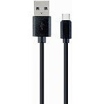 1960918 Filum Кабель USB 2.0 Pro, 1 м., черный, 2A, разъемы: USB A male- USB Type С male, пакет. [FL-CPro-U2-AM-CM-1M] (894180)