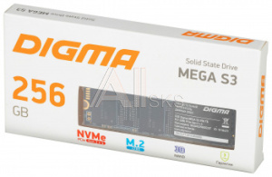 1618423 Накопитель SSD Digma PCI-E 3.0 x4 256Gb DGSM3256GS33T Mega S3 M.2 2280