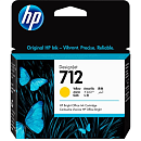 3ED69A Cartridge HP 712 для DJ T230/T630/T650/Studio, желтый, 29 мл