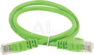 1000424897 ITK Коммутационный шнур (патч-корд), кат.6 UTP, LSZH, 3м, зеленый