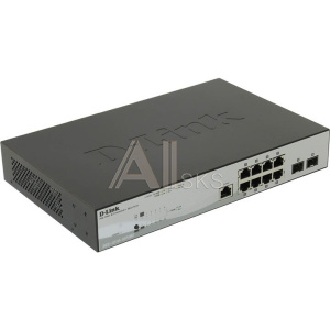 1500634 Коммутатор D-Link SMB D-Link DGS-1210-10P/ME/B1A Управляемый L2 с 8 портами 10/100/1000Base-T и 2 портами 1000Base-X SFP (8 портов PoE 802.3af/at, PoE-бюджет 78