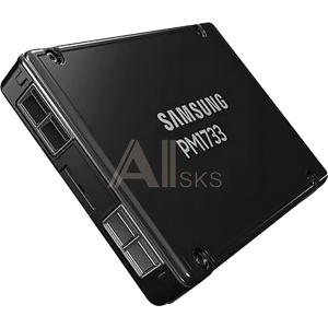 1000706168 Накопитель Samsung Electronics Твердотельный накопитель/ Samsung SSD PM1733a, 7680GB, U.2(2.5" 15mm), NVMe, PCIe 4.0 x4/dual port x2, V-NAND, R/W 7500/4100MB/s, IOPs 1 600 000/170