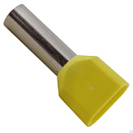 1668711 Iek UTE10-D2-3-100 Наконечник-гильза НГИ2 1,0-10 с изолированным фланцем (желтый) (100 шт)
