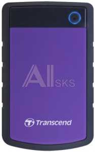 1176536 Жесткий диск Transcend USB 3.0 4Tb TS4TSJ25H3P StoreJet 25H3 (5400rpm) 2.5" фиолетовый