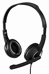 432262 Наушники с микрофоном Hama Essential HS-P150 черный/серебристый 2м мониторные оголовье (00053982)