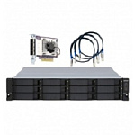 1867408 QNAP TL-R1200S-RP SATA 6GB/s JBOD storage enclosure, 12-tray 3,5"/2,5" w/o HDD, 3 x SFF-8088, 2 PSU. Rackmount. W/o rail kit RAIL-B02