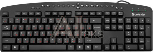 1264976 Клавиатура USB ATLAS HB-450 RU BLACK 45450 DEFENDER