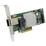 2277000-R Microsemi Adaptec ASR-8885 (PCI-E v3 x8, LP) SGL SAS 12G,RAID 0,1,10,5,6,50,16port(int2*SFF8643+ext2*8644),1Gb cache, каб. не вкл.
