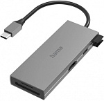 1504073 Разветвитель USB-C Hama H-200110 6порт. серый (00200110)