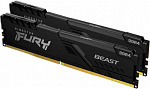 1560735 Память DDR4 2x8Gb 2666MHz Kingston KF426C16BBK2/16 Fury Beast Black RTL Gaming PC4-21300 CL16 DIMM 288-pin 1.2В single rank с радиатором Ret