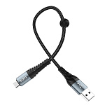 1882905 HOCO HC-10543 X38/ USB кабель Micro/ 1m/ 2.4A/ Нейлон/ Black