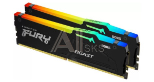 3211329 Модуль памяти FURY 32GB DDR5-5600 KF556C40BBAK2-32,CL40, 1.25V K2*32GB RGB XMP KINGSTON