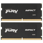 11014535 Память оперативная/ Kingston 32GB 4800MT/s DDR5 CL38 SODIMM (Kit of 2) FURY Impact PnP