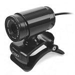 1675382 CBR CW 830M Black, Веб-камера с матрицей 0,3 МП, разрешение видео 640х480, USB 2.0, встроенный микрофон, ручная фокусировка, крепление на мониторе, дл