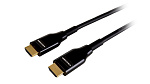 126505 Активный малодымный армированный оптический кабель HDMI Kramer Electronics [CRS-PlugNView-H-197] для арендных и выставочных мероприятий, поддержка 4К