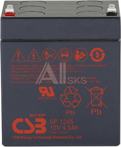 42576 Батарея для ИБП CSB GP1245 12В 4.5Ач
