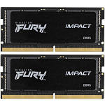 1000776175 Память оперативная/ Kingston 32GB 6400MT/s DDR5 CL38 SODIMM (Kit of 2) FURY Impact XMP