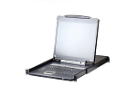 CL5716IM-ATA-RG ATEN 17" 1-Local/Remote Share Access 16-Port PS/2-USB VGA Single Rail LCD KVM over IP switch