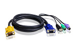 2L-5302UP ATEN USB-PS/2 1.8M HYBRID CABLE., 1.8m