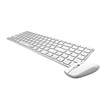 1976359 Клавиатура + мышь Rapoo 9300M клав:белый мышь:белый USB беспроводная Bluetooth/Радио Multimedia [18479]