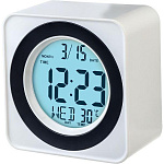 11002312 Perfeo Часы-будильник "Bob", белый, (PF-F3616) время, температура [PF_C3743]