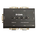 1100385 D-Link DKVM-4U/C2A 4-портовый KVM-переключатель с портами VGA и USB