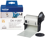 DK11207 Brother DK11207: для печати наклеек для CD/DVD черным на белом фоне, 58 мм. - 100 в рул