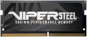 1172719 Память DDR4 8Gb 3000MHz Patriot PVS48G300C8S Viper Steel RTL Gaming PC4-24000 CL18 SO-DIMM 260-pin 1.25В с радиатором Ret