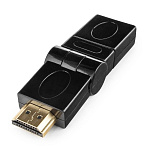 1182492 Gembird Переходник HDMI-HDMI 19F/19M, вращающийся на 180 град, золотые разъемы, пакет [A-HDMI-FFL2]