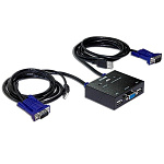 1101927 D-Link KVM-221/C1A 2-портовый KVM-переключатель с портами VGA и USB