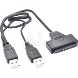 1325108 ORIENT Адаптер UHD-300, USB 2.0 to SATA SSD & HDD 2.5", двойной USB кабель (29726)