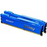 1849459 Kingston DRAM 16GB 1600MHz DDR3 CL10 DIMM (Kit of 2) FURY Beast Blue KF316C10BK2/16