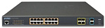 1000467348 Коммутатор Planet коммутатор/ L2+/L4 16-Port 10/100/1000T 75W Ultra PoE + 4-Port 100/1000X SFP + 2-Port 10G SFP+ Managed Switch, with Hardware Layer3 IPv4/IPv6