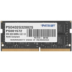 1880533 Модуль памяти для ноутбука SODIMM 32GB PC25600 DDR4 PSD432G32002S PATRIOT