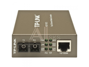 1000248872 Коммутатор TP-Link Конвертер/ 10/100Mbps RJ45 to 100Mbps single-mode SC fiber Converter, Full-duplex,up to 20Km, switching power adapter, chassis mountable