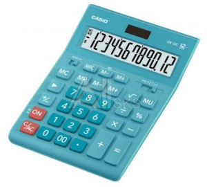 1077301 Калькулятор настольный Casio GR-12C-LB голубой 12-разр.