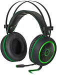 Игровая гарнитура Defender DeadFire G-530D черный+зеленый, кабель 2,2 м