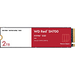 1000689538 Твердотельные накопители WD SSD Red SN700 NVMe for NAS, 2.0TB, M.2(22x80mm), NVMe, PCIe 3.0 x4, R/W 3400/2900MB/s, IOPs 480 000/540 000, TBW 2500,