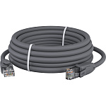 1000696336 GCR Патч-корд прямой 15.0m UTP кат.6, серый, 24 AWG, ethernet high speed, RJ45, T568B, GCR-52598