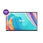 1953023 Hiper Touch EDU Интерактивная панель 75" {LED 4К 60Hz 400cd 1200:1 178/178 2x15W} [IFP7501-HE]