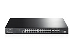 T3700G-28TQ Коммутатор TP-Link Jetstream гигабитный управляемый 28-портовый стекируемый 3 уровня T3700G-28TQ Коммутатор TP-Link Jetstream гигабитный управляемый 28-портовый стекируемый 3 уровня
