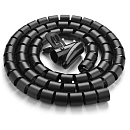 Трубка защитная для проводов UGREEN LP121 (30819) Protection Tube. Диаметр: 25 мм. Длина:3 м. Цвет: черный
