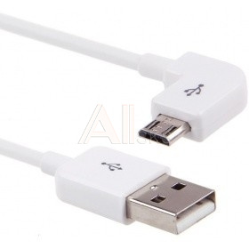 1504675 ORIENT MU-215RB, Кабель Micro USB 2.0, Am -> micro-Bm (5pin) угловой, правый угол 90°, 1.5 м, белый