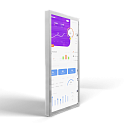 7758 Настенный сенсорный киоск NEO GLASS 43" (с фасадным стеклом) (43 дюйма)