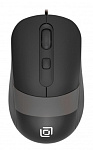 1869096 Мышь Оклик 310M черный/серый оптическая (2400dpi) USB для ноутбука (4but)