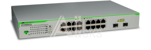 AT-GS950/16-50 Коммутатор Allied Telesis 16x10/100/1000TX WebSmart switch + 2xSFP (VLAN group, Port Trunking, Port Mirroring, QoS) rackmount hardware included