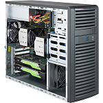 1966468 Supermicro CSE-732D3-1K26B Серверный корпус Black SC732D3 Tower Chassis with 1200W PS2 PWS