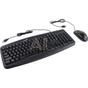 1741541 Клавиатура + мышь Genius Smart KM-200 {комплект, черный, USB} [31330003402/31330003416]