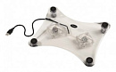 826006 Подставка для ноутбука Hama Transparent 12093 (00012093) 17.3"300x260x50мм 20дБ 2x 60ммFAN 240г пластик